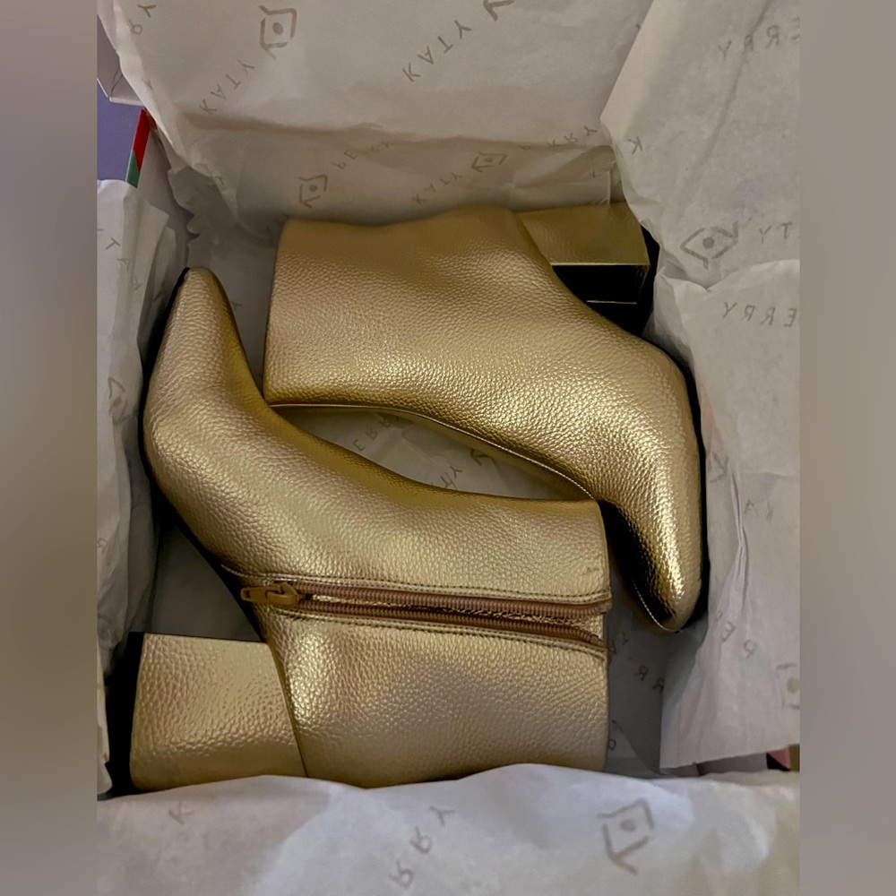 Katy Perry Champagne Gold Gemini Bootie
